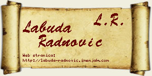Labuda Radnović vizit kartica